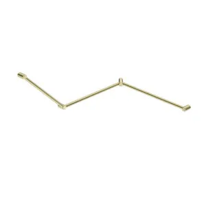 Nero Mecca Care 32mm DDA Toilet Grab Rail Set 45 Degree Continuous 750x965x1025mm Brushed Gold by Nero Tapware, a Towel Rails for sale on Style Sourcebook