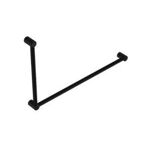 Nero Mecca Care 32mm DDA Grab Rail Set 90 Degree 600x1000mm Matte Black by Nero Tapware, a Towel Rails for sale on Style Sourcebook