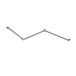 Nero Mecca Care 32mm DDA Toilet Grab Rail Set 45 Degree Continuous 750x965x1025mm Brushed Nickel by Nero Tapware, a Towel Rails for sale on Style Sourcebook