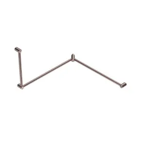 Nero Mecca Care 32mm DDA Toilet Grab Rail Set 90 Degree Continuous 600x1065x1025mm Brushed Bronze by Nero Tapware, a Towel Rails for sale on Style Sourcebook