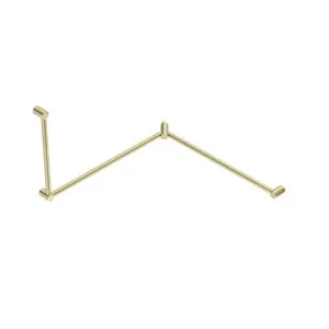 Nero Mecca Care 32mm DDA Toilet Grab Rail Set 90 Degree Continuous 600x1065x1025mm Brushed Gold by Nero Tapware, a Towel Rails for sale on Style Sourcebook