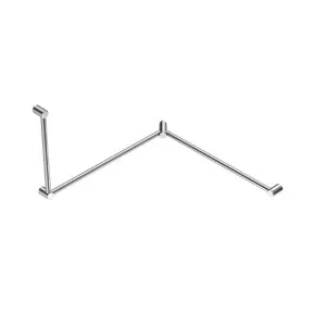 Nero Mecca Care 32mm DDA Toilet Grab Rail Set 90 Degree Continuous 600x1065x1025mm Chrome by Nero Tapware, a Towel Rails for sale on Style Sourcebook