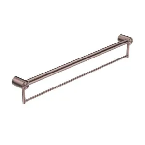 Nero Mecca Care 32mm Grab Rail With Towel Holder 900mm Brushed Bronze by Nero Tapware, a Towel Rails for sale on Style Sourcebook