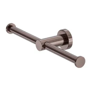 Nero Mecca Double Toilet Roll Holder Brushed Bronze by Nero Tapware, a Toilet Paper Holders for sale on Style Sourcebook