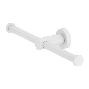 Nero Mecca Double Toilet Roll Holder Matte White by Nero Tapware, a Toilet Paper Holders for sale on Style Sourcebook