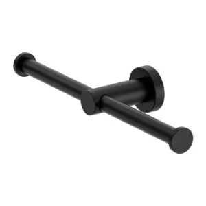 Nero Mecca Double Toilet Roll Holder Matte Black by Nero Tapware, a Toilet Paper Holders for sale on Style Sourcebook