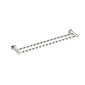 Nero Mecca Double Towel Rail 600mm Brushed Nickel by Nero Tapware, a Towel Rails for sale on Style Sourcebook