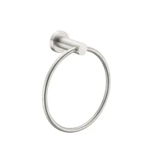 Nero Mecca Hand Towel Ring Brushed Nickel by Nero Tapware, a Towel Rails for sale on Style Sourcebook