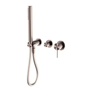 Nero Mecca Shower Mixer Divertor System Separate Back Plate Brushed Bronze by Nero Tapware, a Bathroom Taps & Mixers for sale on Style Sourcebook