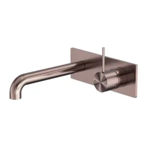Nero Mecca Wall Basin/Bath Mixer Handle Up 185mm Brushed Bronze by Nero Tapware, a Bathroom Taps & Mixers for sale on Style Sourcebook