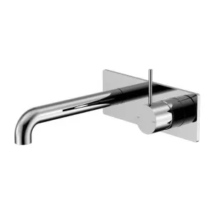 Nero Mecca Wall Basin/Bath Mixer Handle Up 230mm Chrome by Nero Tapware, a Bathroom Taps & Mixers for sale on Style Sourcebook