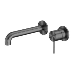 Nero Mecca Wall Basin/Bath Mixer Separate Back Plate 120mm Gun Metal by Nero Tapware, a Bathroom Taps & Mixers for sale on Style Sourcebook