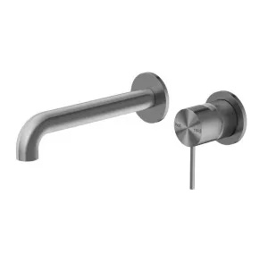 Nero Mecca Wall Basin/Bath Mixer Separate Back Plate 160mm Gun Metal by Nero Tapware, a Bathroom Taps & Mixers for sale on Style Sourcebook