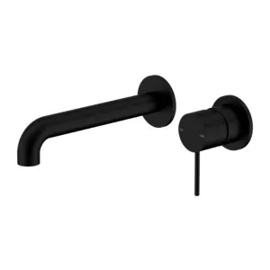 Nero Mecca Wall Basin/Bath Mixer Separate Back Plate 260mm Matte Black by Nero Tapware, a Bathroom Taps & Mixers for sale on Style Sourcebook