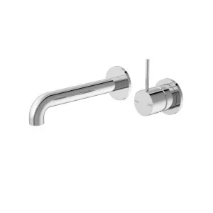 Nero Mecca Wall Basin/Bath Mixer Separate Back Plate Handle Up 185mm Chrome by Nero Tapware, a Bathroom Taps & Mixers for sale on Style Sourcebook