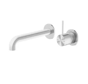 Nero Mecca Wall Basin/Bath Mixer Separate Back Plate Handle Up 230mm Brushed Nickel by Nero Tapware, a Bathroom Taps & Mixers for sale on Style Sourcebook