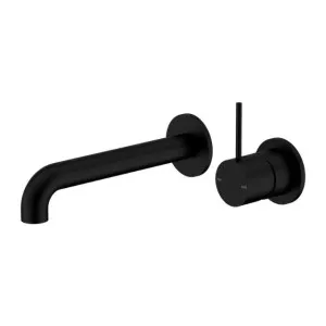 Nero Mecca Wall Basin/Bath Mixer Separate Back Plate Handle Up 260mm Matte Black by Nero Tapware, a Bathroom Taps & Mixers for sale on Style Sourcebook