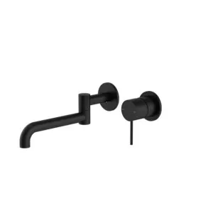 Nero Mecca Wall Basin/Bath Mixer Swivel Spout 225mm Matte Black by Nero Tapware, a Bathroom Taps & Mixers for sale on Style Sourcebook