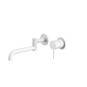 Nero Mecca Wall Basin/Bath Mixer Swivel Spout 225mm Matte White by Nero Tapware, a Bathroom Taps & Mixers for sale on Style Sourcebook