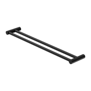 Nero New Mecca Double Towel Rail 600mm Matte Black by Nero Tapware, a Towel Rails for sale on Style Sourcebook