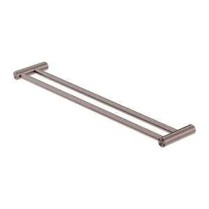 Nero New Mecca Double Towel Rail 800mm Brushed Bronze by Nero Tapware, a Towel Rails for sale on Style Sourcebook