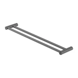 Nero New Mecca Double Towel Rail 800mm Gun Metal by Nero Tapware, a Towel Rails for sale on Style Sourcebook