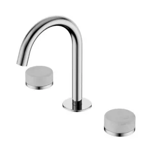 Nero Serenity Basin Set Arc Spout With Carrara Handle Chrome by Nero Tapware, a Bathroom Taps & Mixers for sale on Style Sourcebook