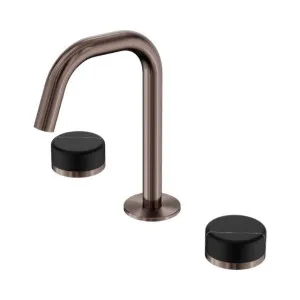 Nero Serenity Basin Set Edge Spout With Marquina Black Handle Brushed Bronze by Nero Tapware, a Bathroom Taps & Mixers for sale on Style Sourcebook