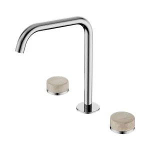 Nero Serenity Bath/Kitchen Set Edge Spout With Rome Travertine Handle Chrome by Nero Tapware, a Bathroom Taps & Mixers for sale on Style Sourcebook