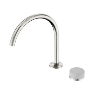 Nero Serenity Progressive Bath/Kitchen Mixer Arc Spout With Carrara Handle Brushed Nickel by Nero Tapware, a Kitchen Taps & Mixers for sale on Style Sourcebook