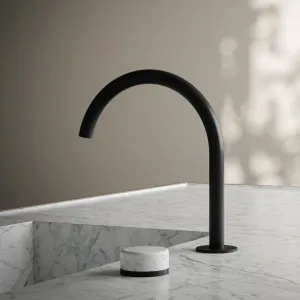 Nero Serenity Progressive Bath/Kitchen Mixer Arc Spout With Carrara Handle Matte Black by Nero Tapware, a Kitchen Taps & Mixers for sale on Style Sourcebook