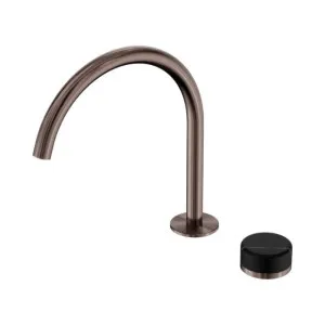 Nero Serenity Progressive Bath/Kitchen Mixer Arc Spout With Marquina Black Handle Brushed Bronze by Nero Tapware, a Kitchen Taps & Mixers for sale on Style Sourcebook