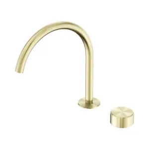 Nero Serenity Progressive Bath/Kitchen Mixer Arc Spout With Metal Handle Brushed Gold by Nero Tapware, a Kitchen Taps & Mixers for sale on Style Sourcebook