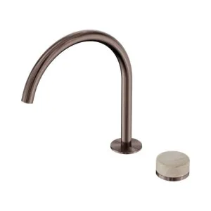 Nero Serenity Progressive Bath/Kitchen Mixer Arc Spout With Rome Travertine Handle Brushed Bronze by Nero Tapware, a Kitchen Taps & Mixers for sale on Style Sourcebook