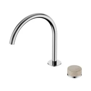 Nero Serenity Progressive Bath/Kitchen Mixer Arc Spout With Rome Travertine Handle Chrome by Nero Tapware, a Kitchen Taps & Mixers for sale on Style Sourcebook