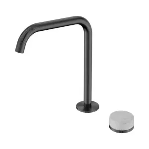 Nero Serenity Progressive Bath/Kitchen Mixer Edge Spout With Carrara Handle Gun Metal by Nero Tapware, a Kitchen Taps & Mixers for sale on Style Sourcebook