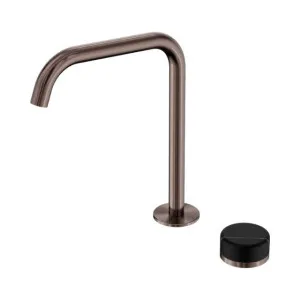 Nero Serenity Progressive Bath/Kitchen Mixer Edge Spout With Marquina Black Handle Brushed Bronze by Nero Tapware, a Kitchen Taps & Mixers for sale on Style Sourcebook