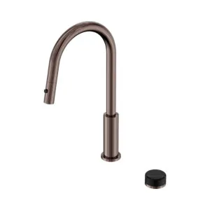 Nero Serenity Progressive Pull Out Kitchen Set With Marquina Black Handle Brushed Bronze by Nero Tapware, a Kitchen Taps & Mixers for sale on Style Sourcebook