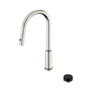 Nero Serenity Progressive Pull Out Kitchen Set With Marquina Black Handle Brushed Nickel by Nero Tapware, a Kitchen Taps & Mixers for sale on Style Sourcebook