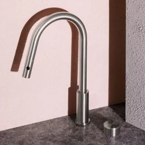 Nero Serenity Progressive Pull Out Kitchen Set With Metal Handle Brushed Nickel by Nero Tapware, a Kitchen Taps & Mixers for sale on Style Sourcebook