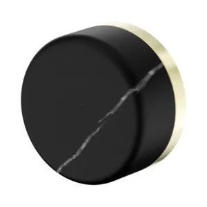 Nero Serenity Progressive Shower Mixer With Marquina Black Handle Brushed Gold by Nero Tapware, a Bathroom Taps & Mixers for sale on Style Sourcebook