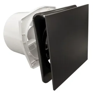 Fanco Dynamic 150 Square Wall/Ceiling Exhaust Fan with Matte Finish Black by Fanco, a Exhaust Fans for sale on Style Sourcebook