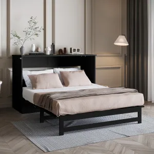 Jaxen Smart Queen Foldout Murphy Bed with Storage by null, a Beds & Bed Frames for sale on Style Sourcebook