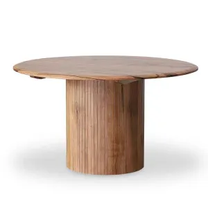 Ex Display - Adsila 1.35m Round Dining Table - Natural by Interior Secrets - AfterPay Available by Interior Secrets, a Dining Tables for sale on Style Sourcebook