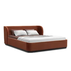 Jamar King Bed Frame - Umber Orange by Interior Secrets - AfterPay Available by Interior Secrets, a Beds & Bed Frames for sale on Style Sourcebook