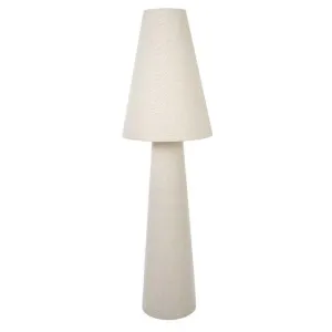 Khamba Floor Lamp - Natural Linen by Interior Secrets - AfterPay Available by Interior Secrets, a Lamps for sale on Style Sourcebook