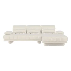 Carrie Sofa Bed + RHF Chaise in Fam Beige by OZ Design, a Sofa Beds for sale on Style Sourcebook