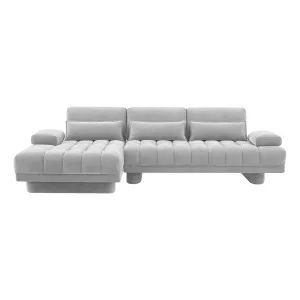 Carrie Sofa Bed + LHF Chaise in Fam Grey by OZ Design, a Sofa Beds for sale on Style Sourcebook