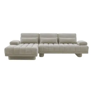 Carrie Sofa Bed + LHF Chaise in Fam Sand by OZ Design, a Sofa Beds for sale on Style Sourcebook