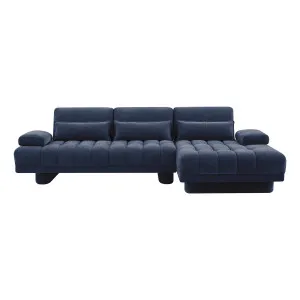 Carrie Sofa Bed + RHF Chaise in Fam Navy by OZ Design, a Sofa Beds for sale on Style Sourcebook
